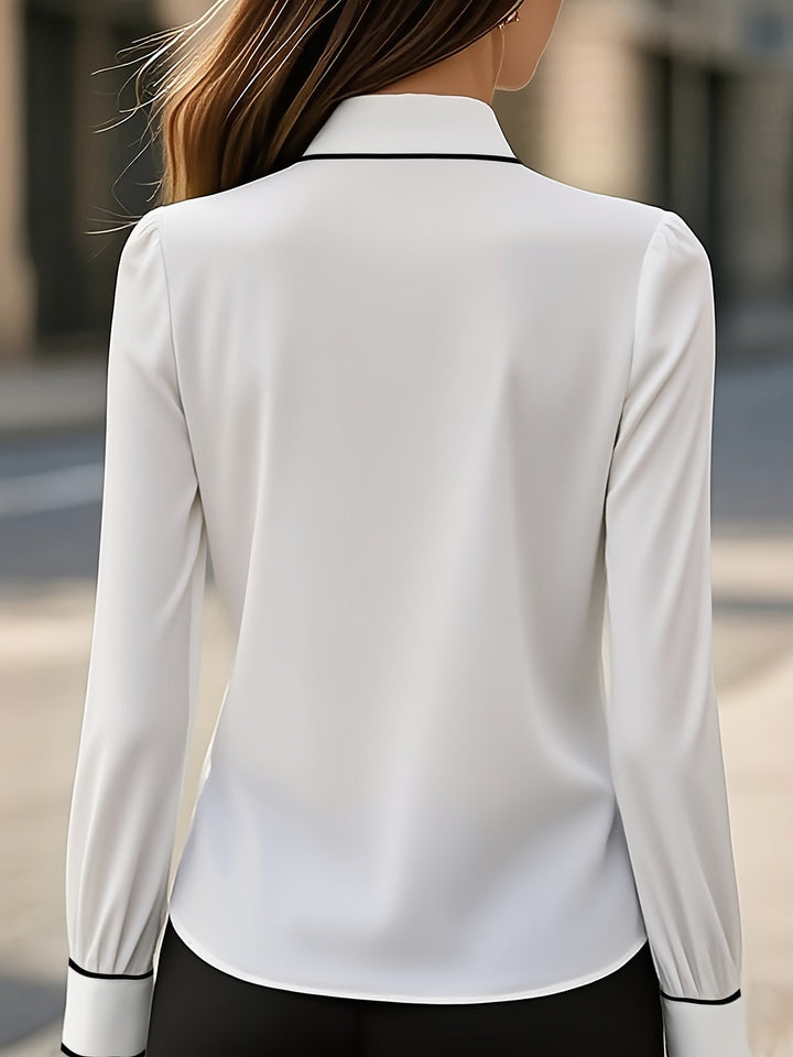 Briella - Camicia a Maniche Lunghe Con Laccio Frontale