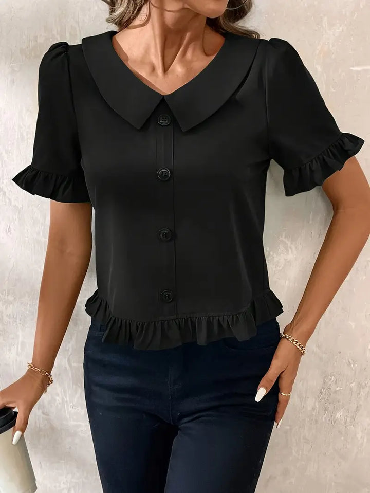 Foteini - Camicetta Elegante A Maniche Corte