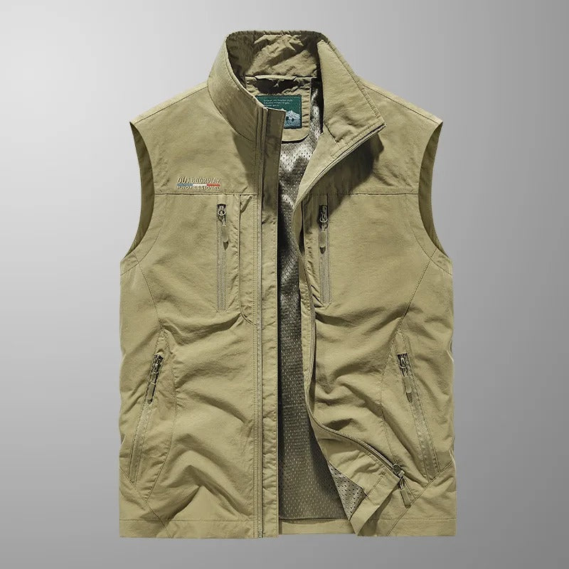 Vincent - Gilet Cargo Traspirante multi-Tasca per l'outdoor