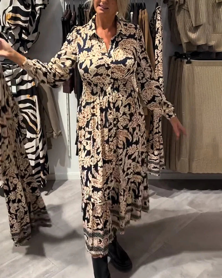 Merle - Abito alla Moda Con Motivi Decorativi