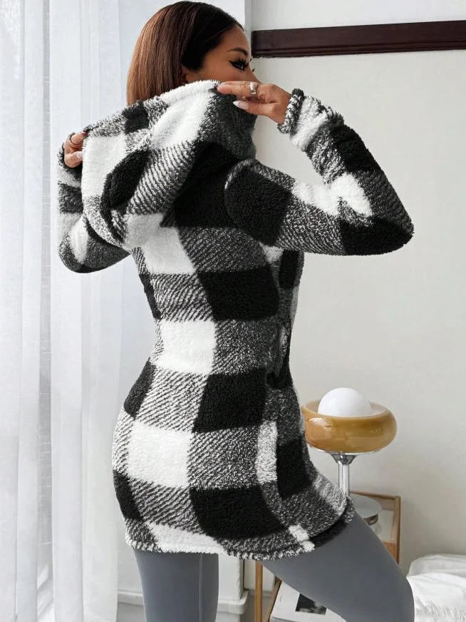 Tissaia - Elegante Giacca Con Cappuccio e Cerniera