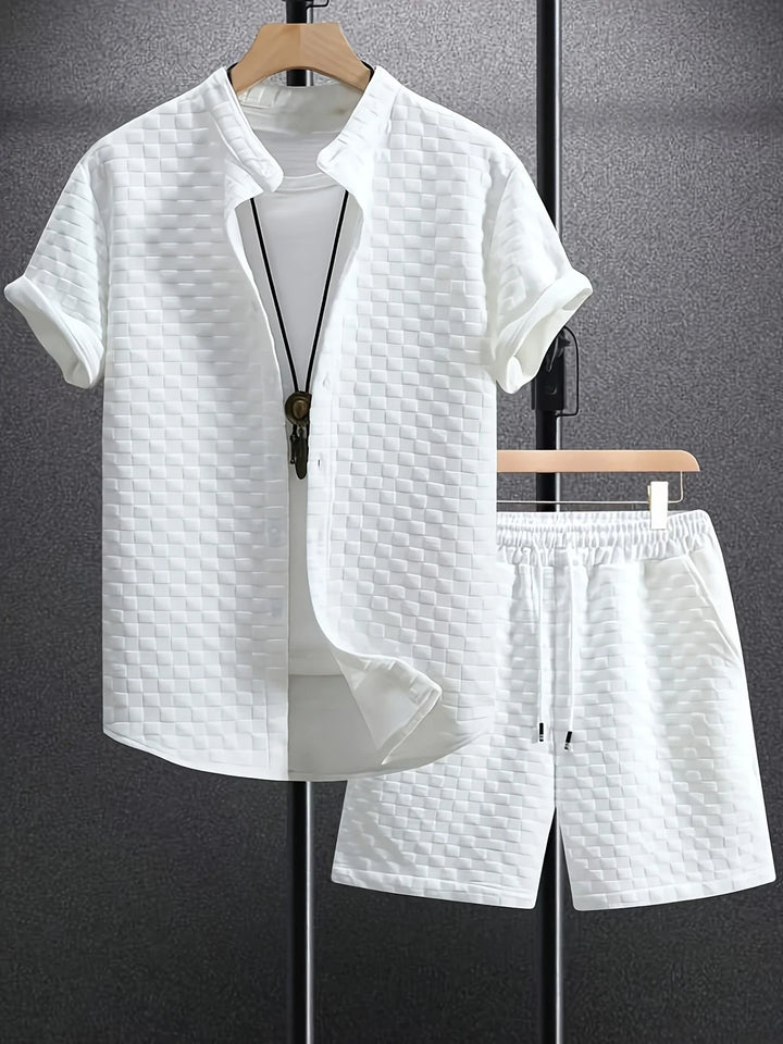 Zane - Set Casual Estivo Con Camicia a Maniche Corte e Pantaloncini