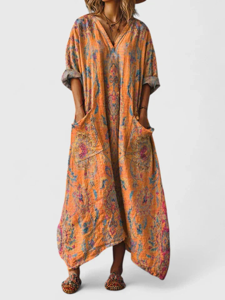 Chathumi - Abito Elegante Con Stampa