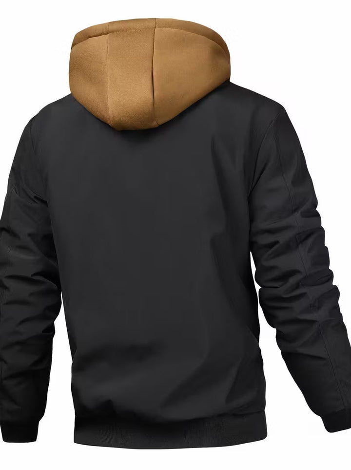 Sylvain - Giacca Militare Con Cappuccio e Cerniera