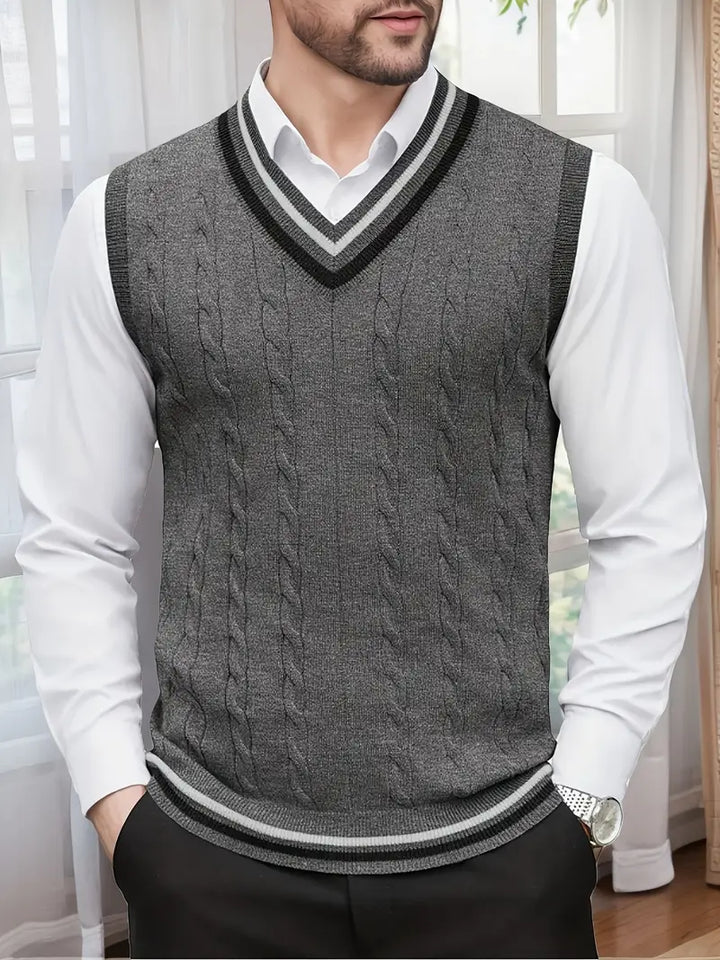 Duane - Maglione Senza Maniche Con Scollo a V