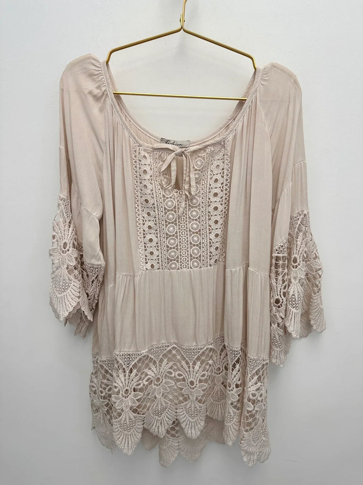 Lurdes - Camicia Elegante Con Scollo Rotondo