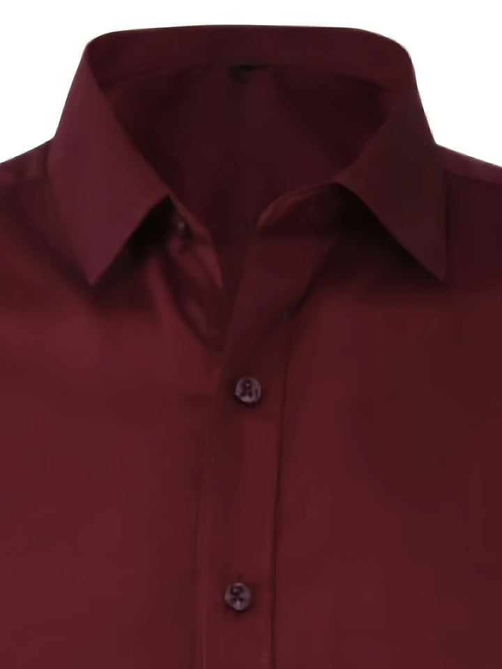 Byron - Elegante Camicia a Maniche Lunghe Con Bottoni