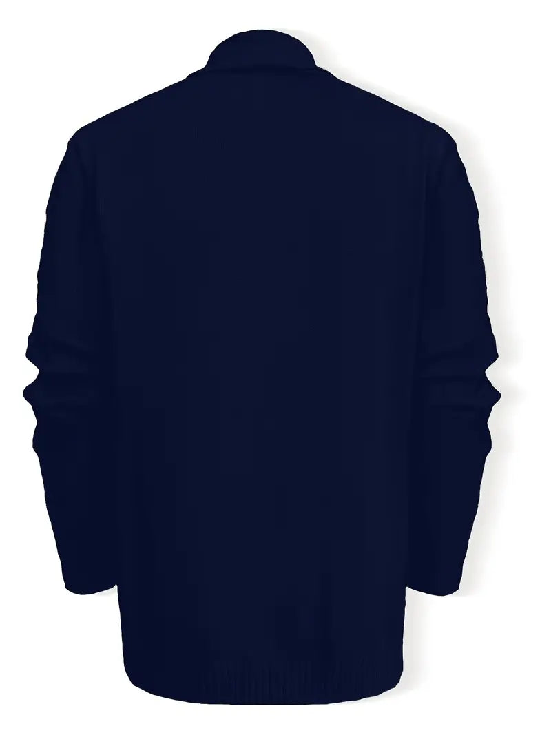 Hatem - Cardigan Informale a Maniche Lunghe In Maglia