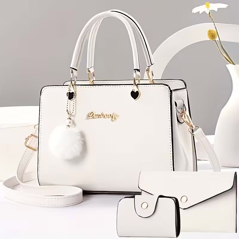 Sanika - Borsa Con Ciondolo a Pompon e Tracolla