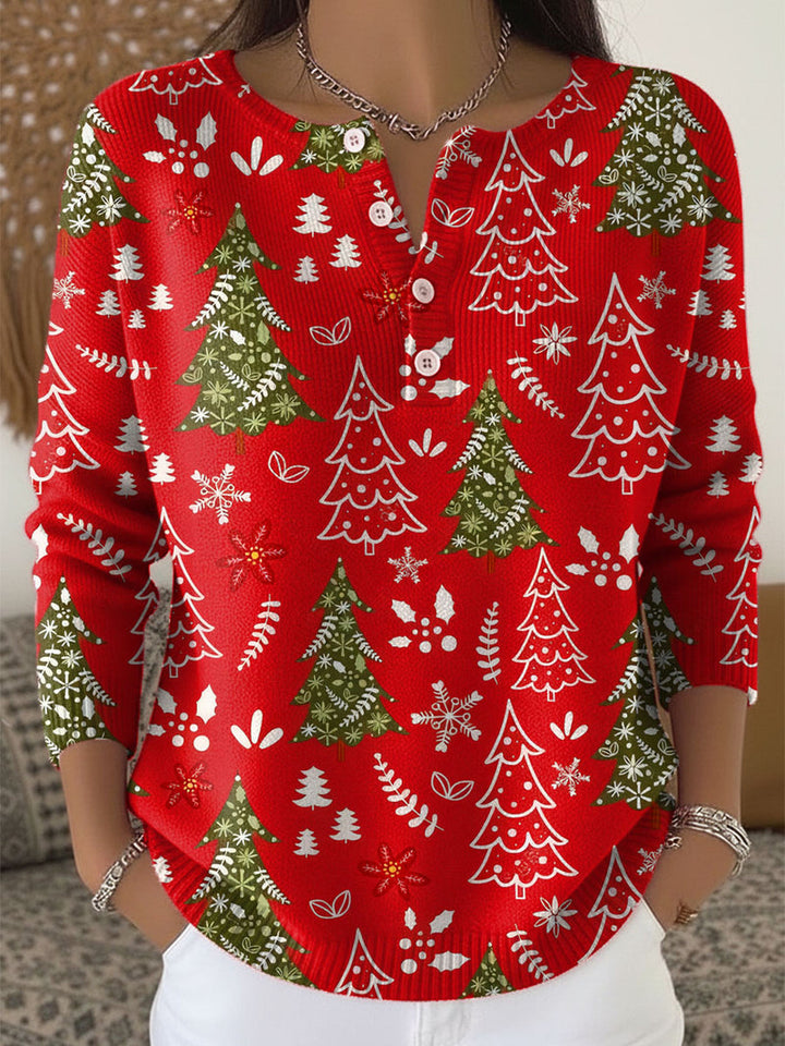 Nocchi - Maglione Natalizio Con Bottoni