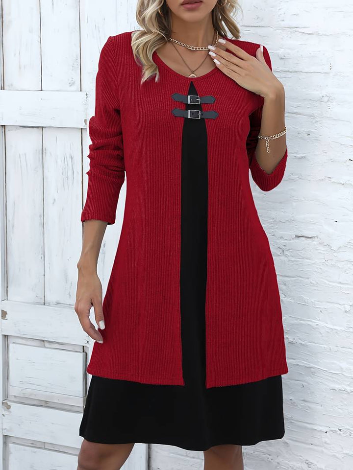 Shirahoshi - Completo Due Pezzi Con Collo Rotondo Per Autunno e Inverno