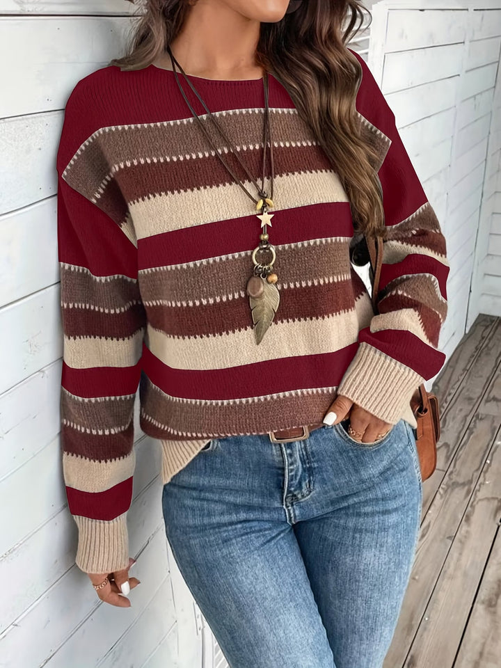 Fadina - Maglione in Maglia a Maniche Lunghe