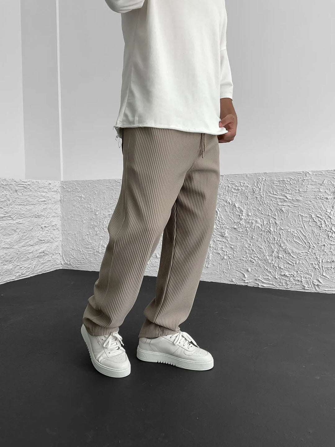 Wigand – Pantaloni In Spandex a Coste Comfort