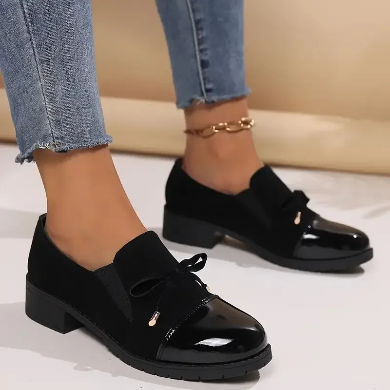 Azahra - Eleganti Mocassini Slip-On Con Fiocco