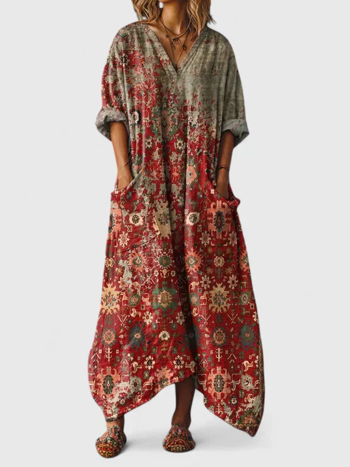 Chathumi - Abito Elegante Con Stampa