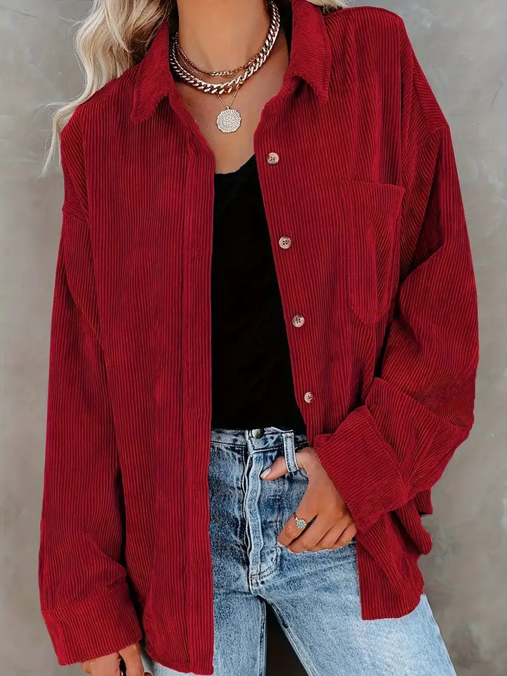 Irmela - Camicia a Maniche Lunghe Con Bottoni
