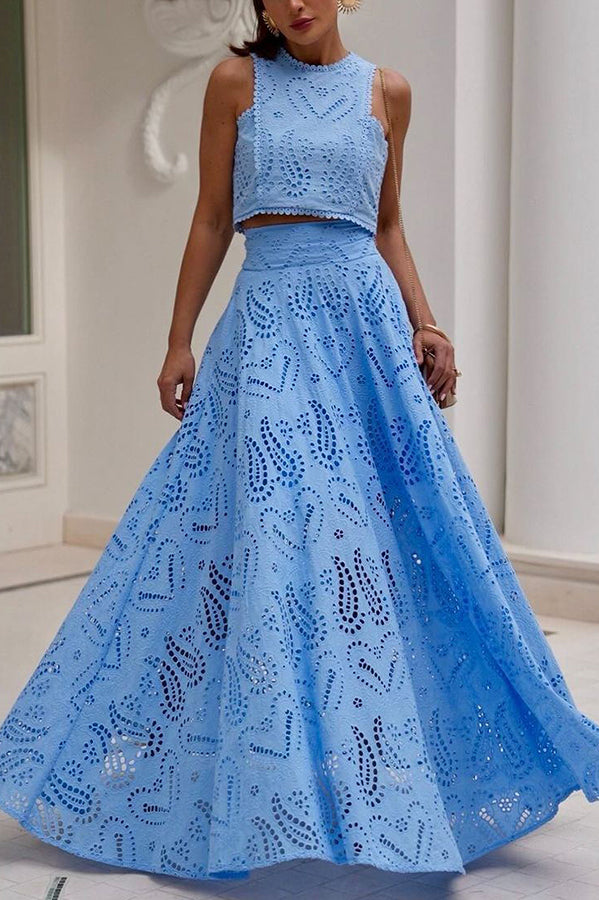 Rosanna - Set Due Pezzi Senza Maniche In Pizzo