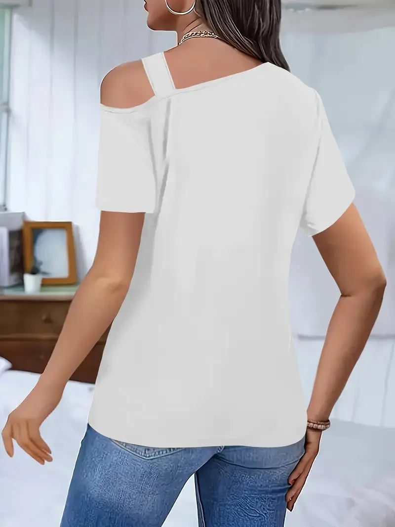 Nektaria - Maglietta Casual A Maniche Corte