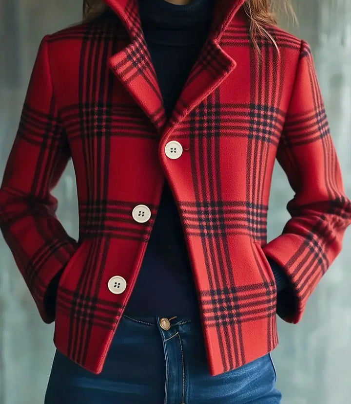 Marsai - Cappotto Corto Con Motivo Tartan