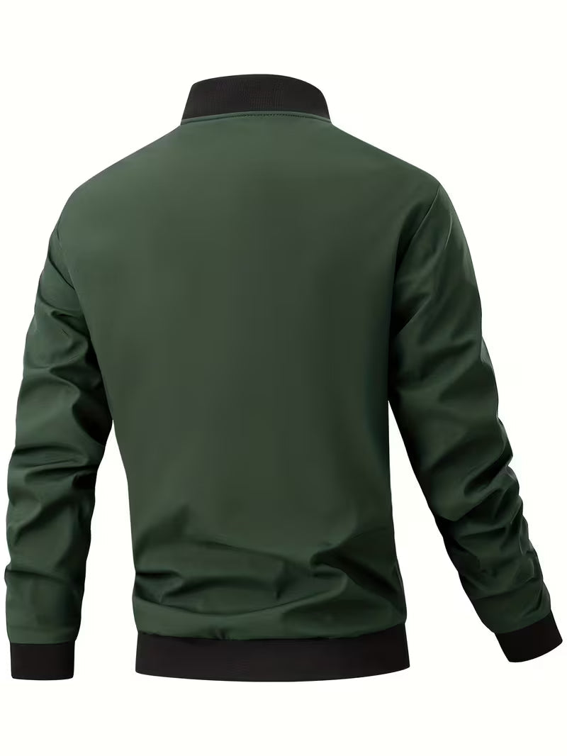 Akrum - Giacca Bomber Casual Con Cerniera
