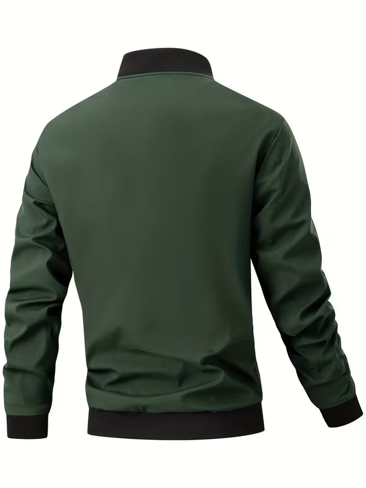 Akrum - Giacca Bomber Casual Con Cerniera