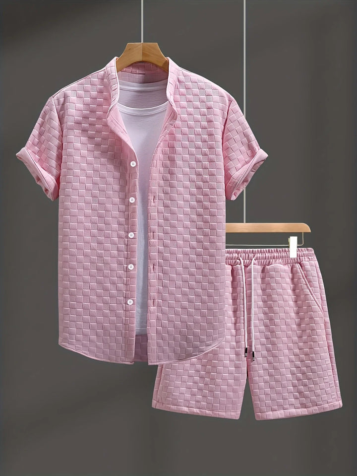 Zane - Set Casual Estivo Con Camicia a Maniche Corte e Pantaloncini
