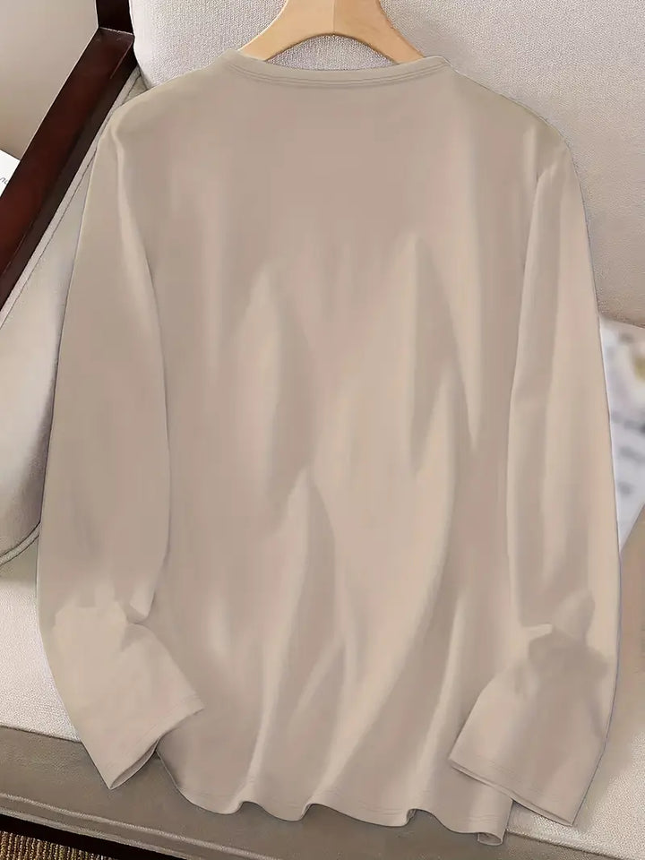 Odalina - Maglietta Informale Con Stampa Occhiolino Sorridente