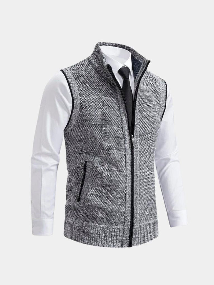 Bronislaw - Elegante Gilet Con Zip Integrale