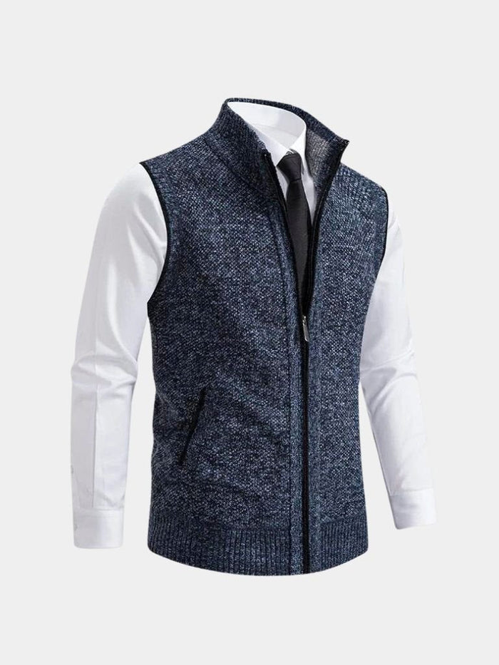 Bronislaw - Elegante Gilet Con Zip Integrale
