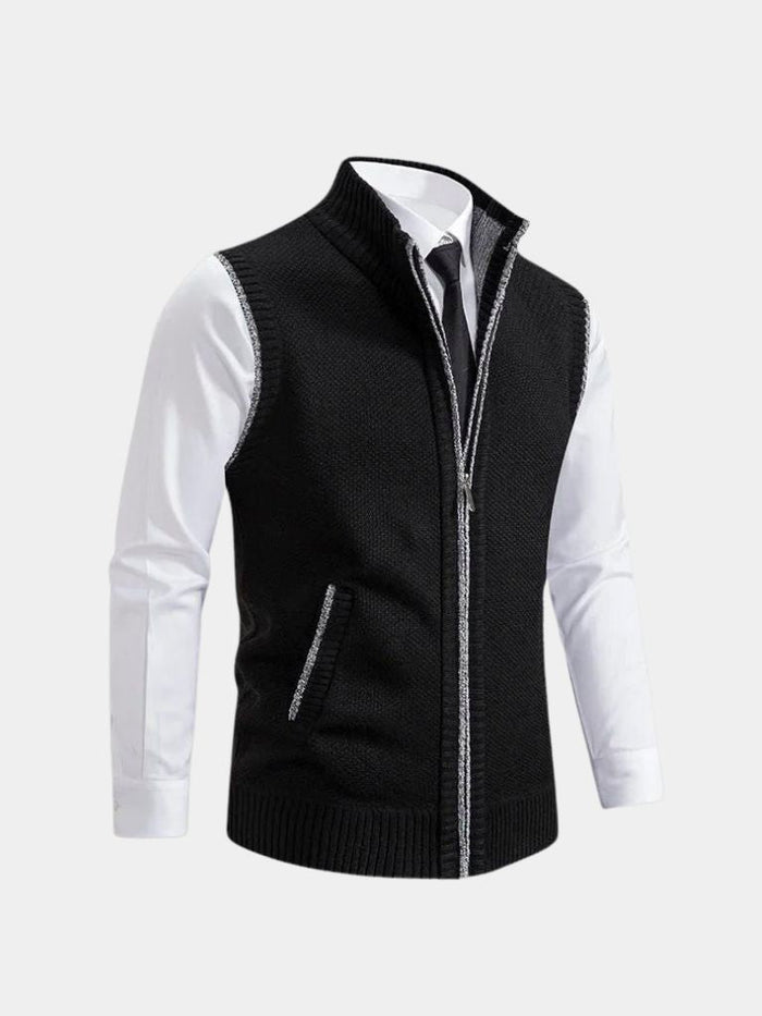 Bronislaw - Elegante Gilet Con Zip Integrale