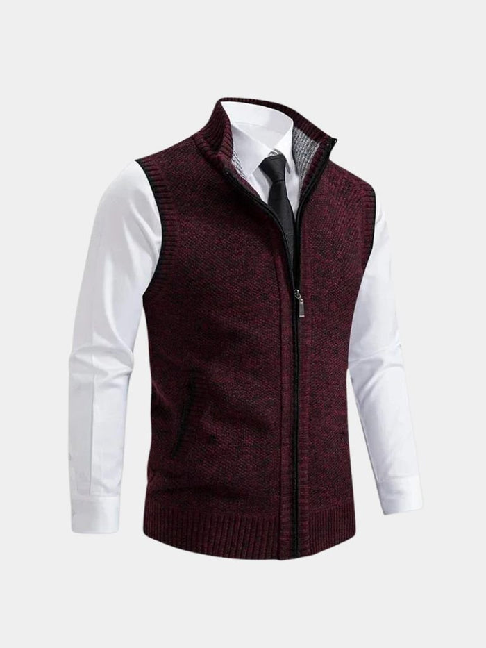 Bronislaw - Elegante Gilet Con Zip Integrale
