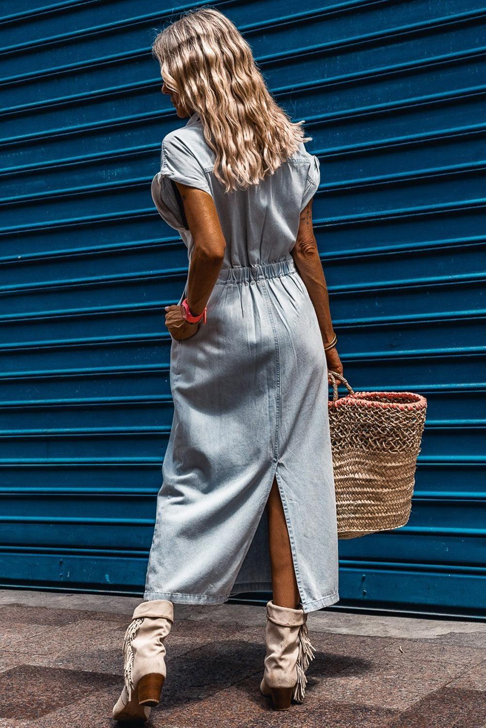 Brygida - Elegante Abito in Denim