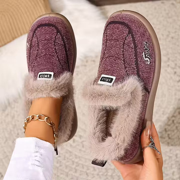 Nolani - Pantofole Invernali Alla Moda In Pelliccia Sintetica