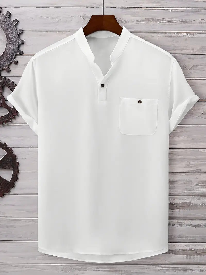 Kieth - Camicia a Maniche Corte Con Tasca Frontale