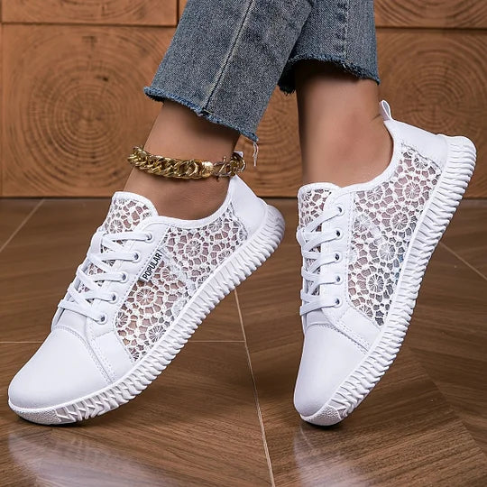 Orly - Mocassino Stringato in Mesh Traspirante
