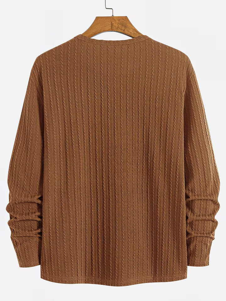Severinas - Camicia Classica a Maniche Lunghe in Maglia