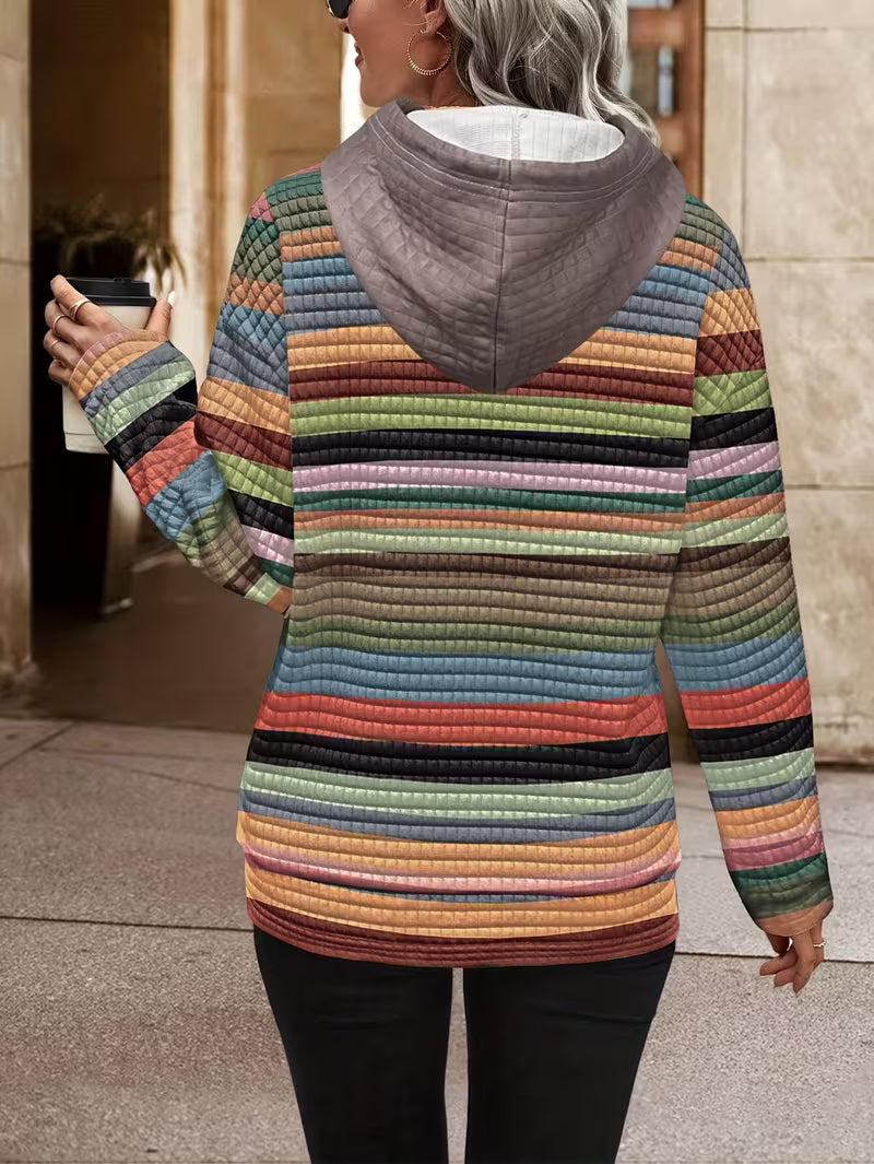 Bilisha - Felpa Con Cappuccio a Righe