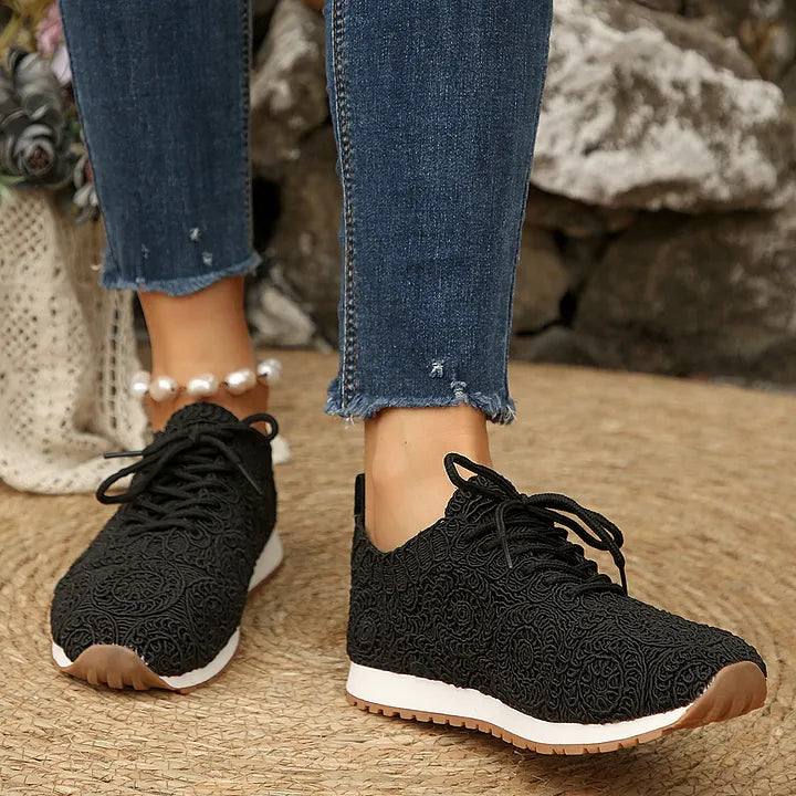 Susannah - Sneaker Traspirante in Maglia Con Lacci