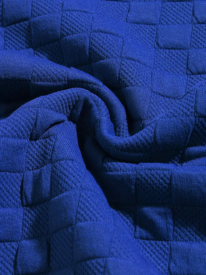 Lister - Maglione Casual a Maniche Lunghe a Quadri