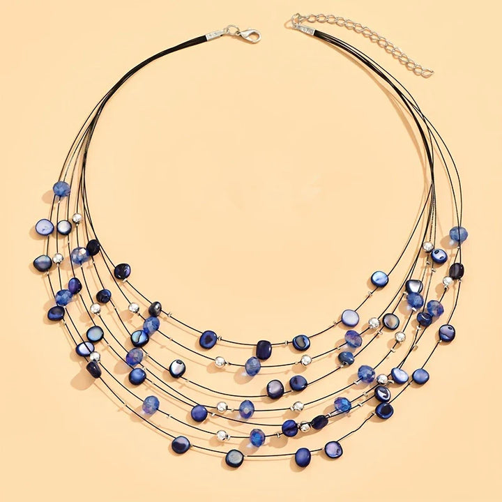 Mabelline - Elegante Collana Bohémien a Più Fili con Gerline