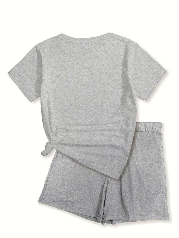 Lyra - Casual Set Di Due Pezzi Con Stampa Grafica