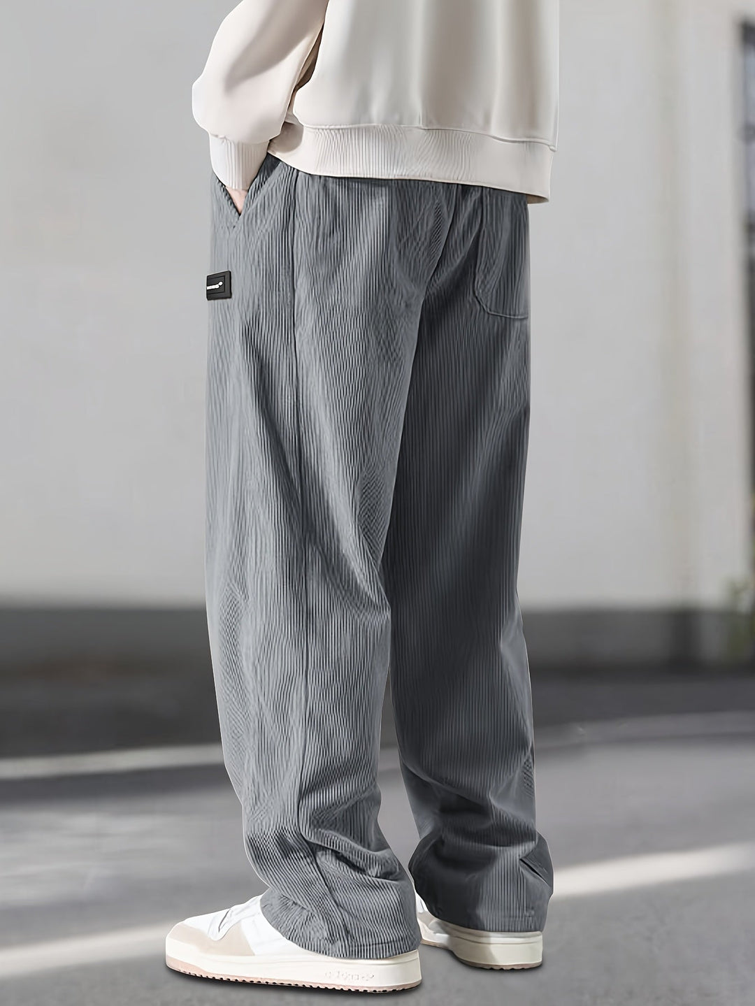 Asher - Pantaloni Gamba Dritta Con Coulisse Vita