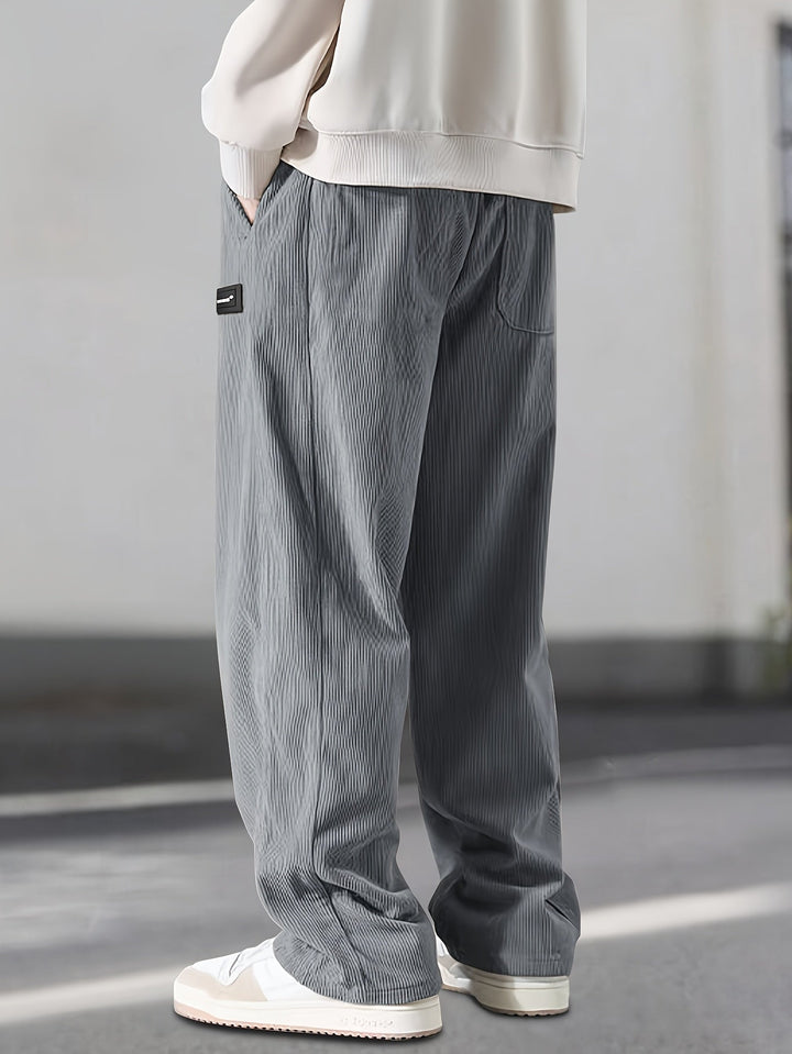 Asher - Pantaloni Gamba Dritta Con Coulisse Vita