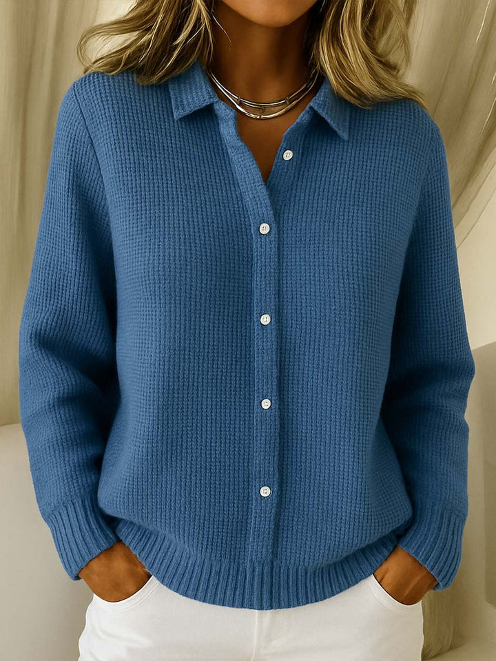 Nofar - Cardigan Classico in Maglia Con Bottoni