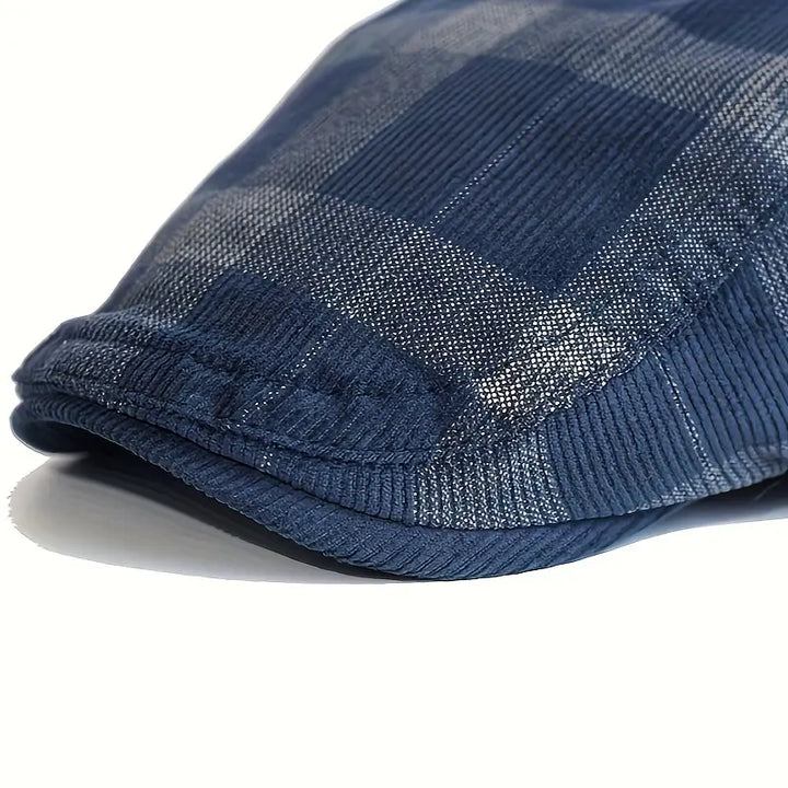 Enriko - Berretto Vintage in Cotone a Quadri