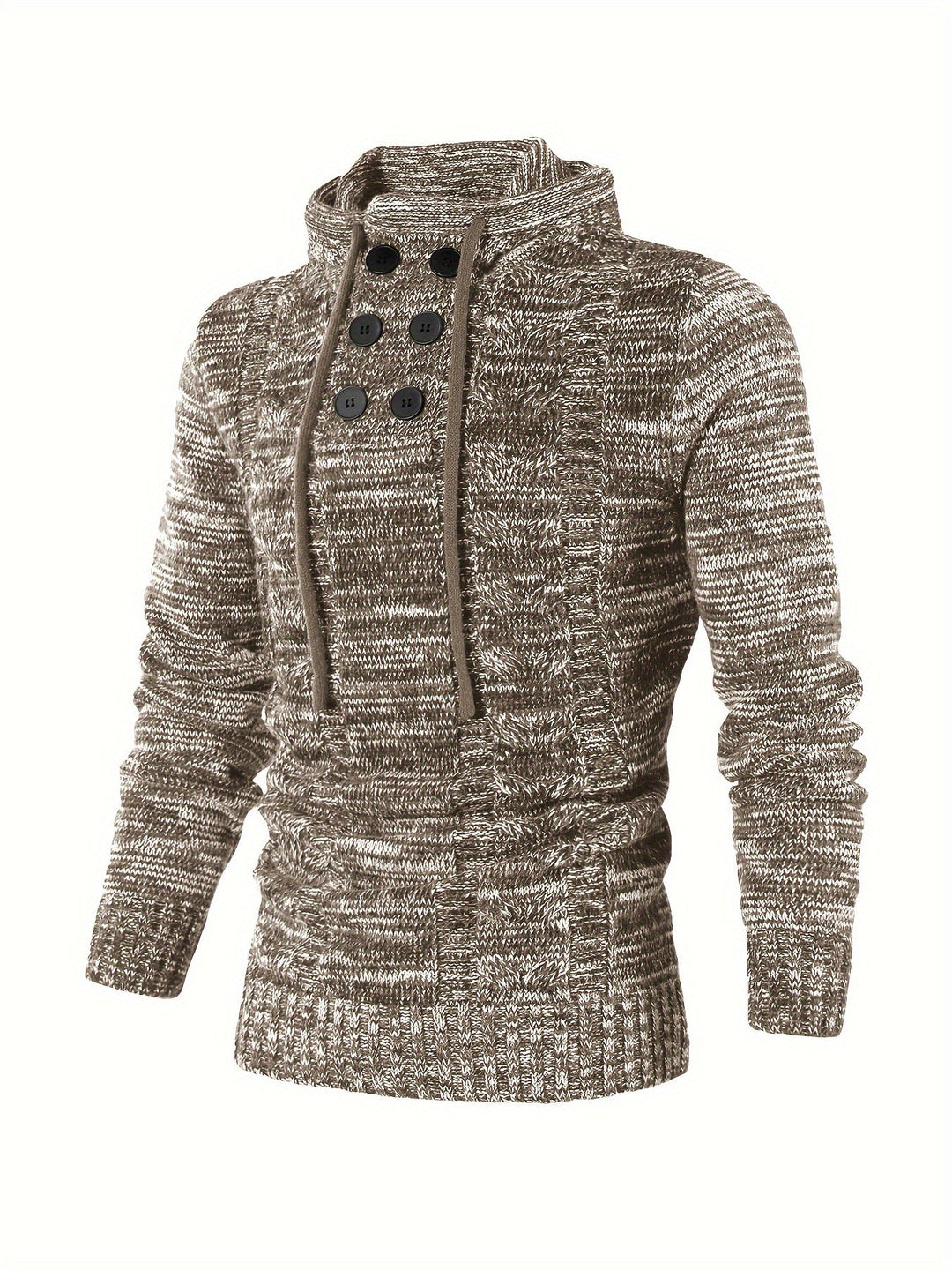 Damiaan - Felpa Con Cappuccio Casual a Maniche Lunghe In Maglia