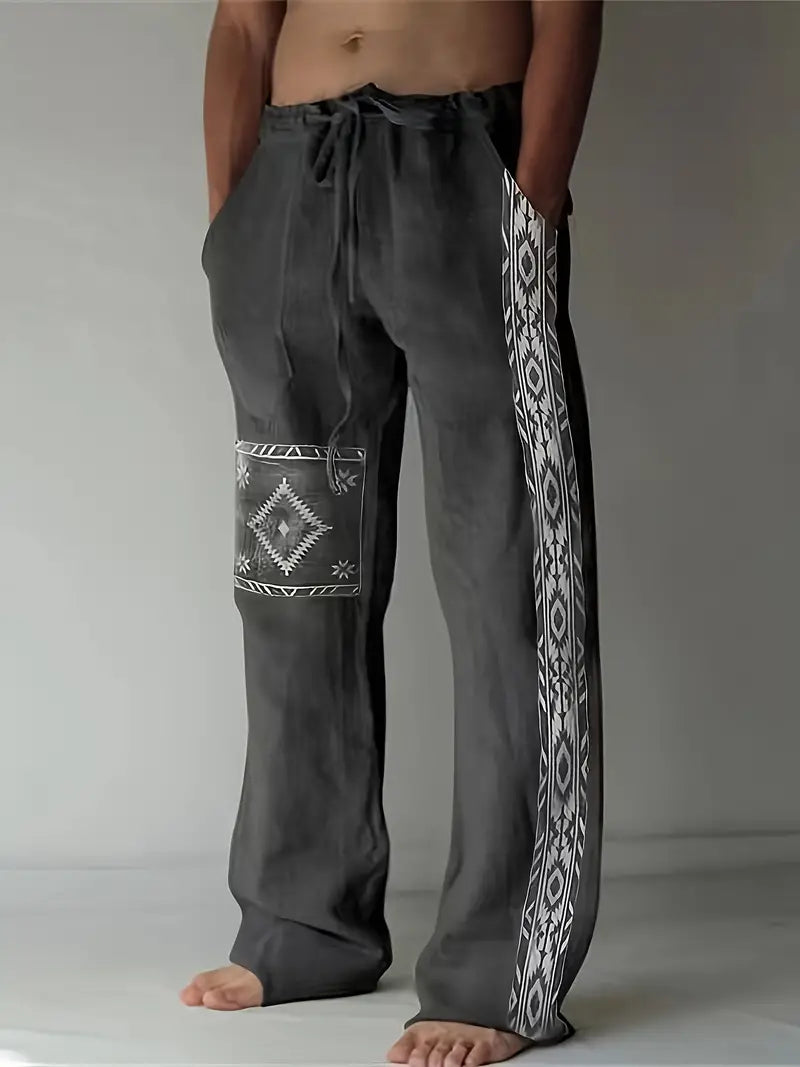 Daniil - Pantaloni In Stile Etnico Con Tasche
