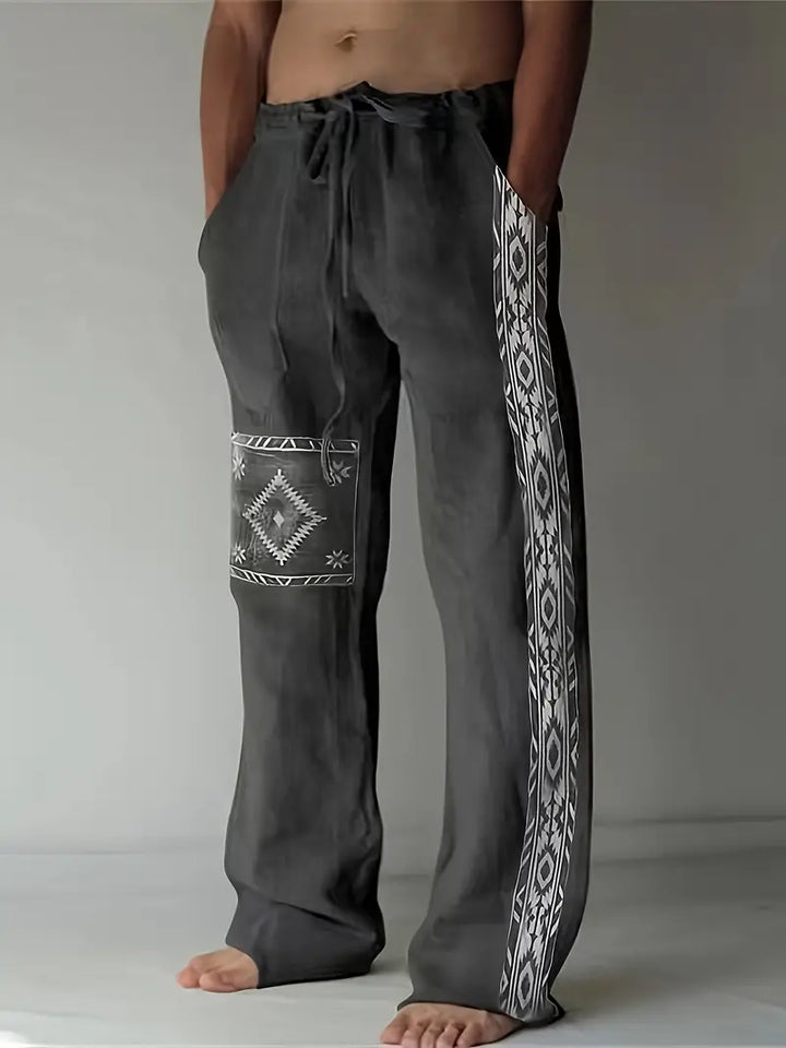 Daniil - Pantaloni In Stile Etnico Con Tasche