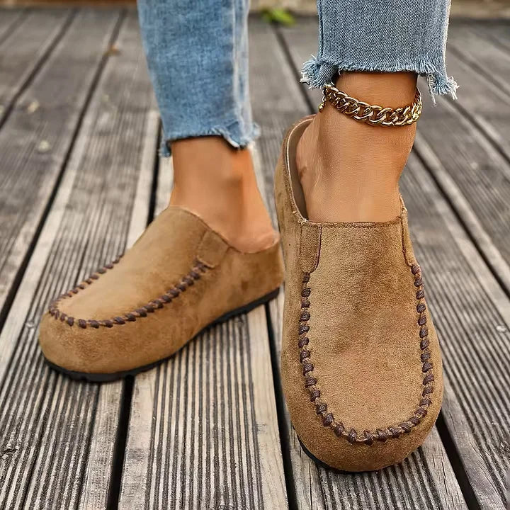 Lidja - Mules In Pelle Vintage