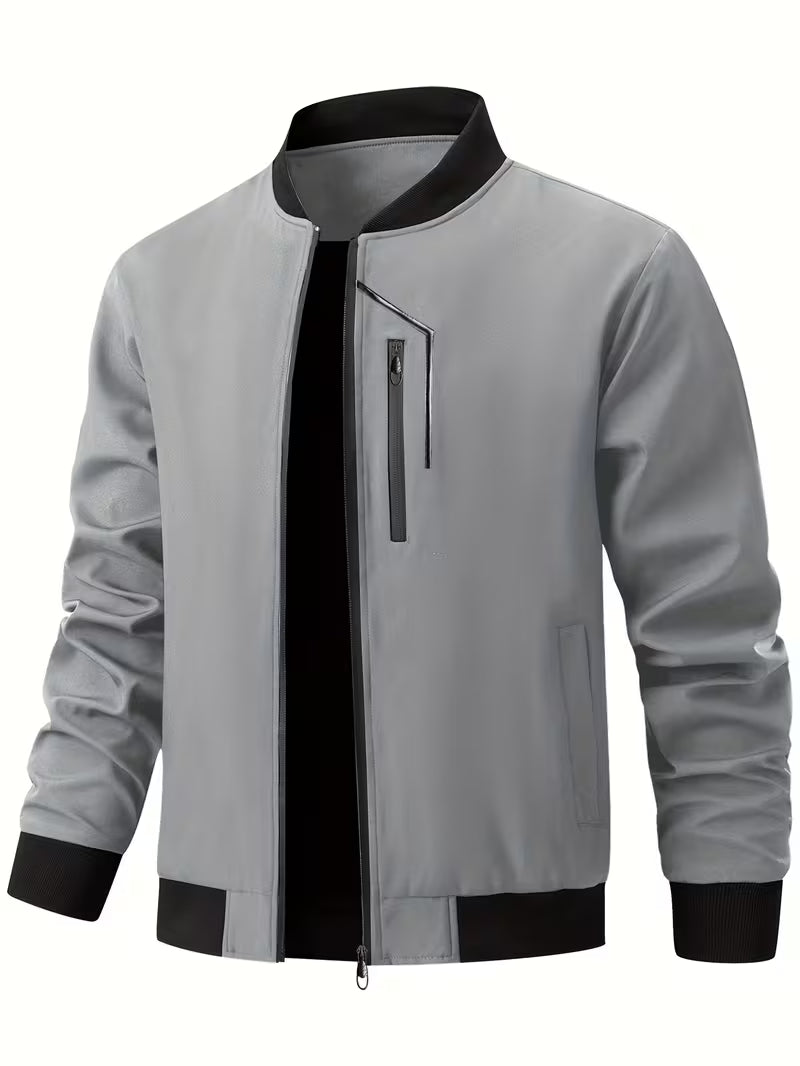 Akrum - Giacca Bomber Casual Con Cerniera